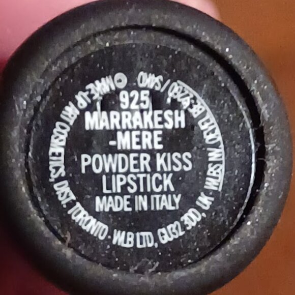 MAC Powder Kiss Lipstick Made in Italy 925 Marrakesh-Mere **NEW** No Box - Picture 3 of 3